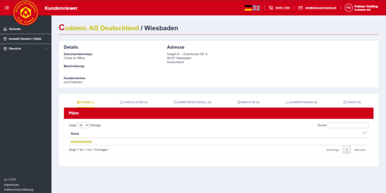 Docmah Tool zur Dokumentation für Schädlingsbekämpfung.